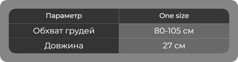 Таблиця розмірів